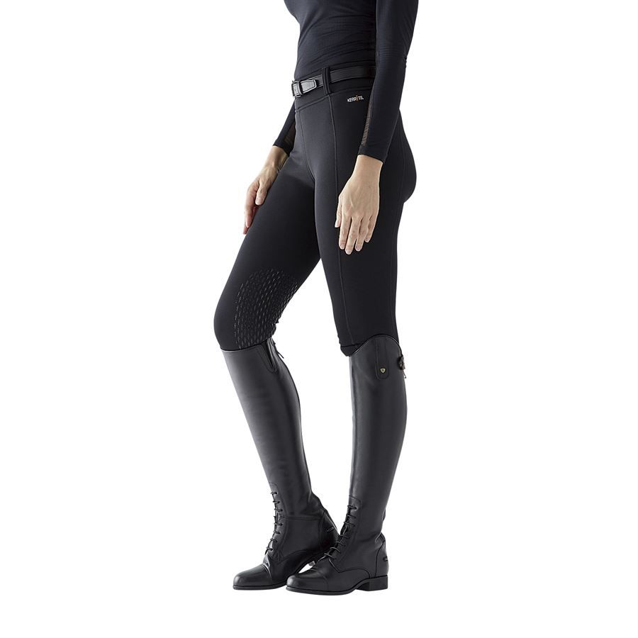 Kerrits Equestrian Apparel Power Stretch Knee Patch Pocket Tight Black