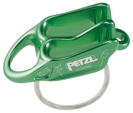 Petzl Reverso Belay Device, Green Green