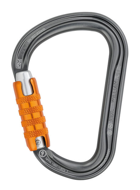Petzl William Triact-lock H Frame Carabiner, Gold Gold