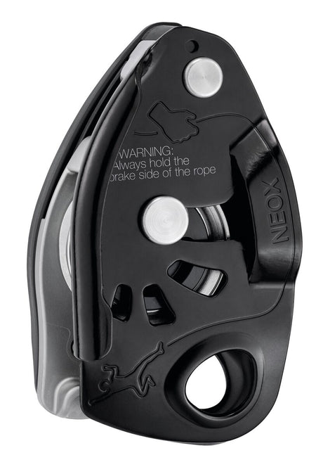 Petzl Neox Belay Device, Black Black