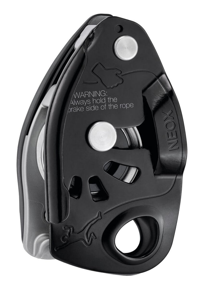 Petzl Neox Belay Device, Black Black