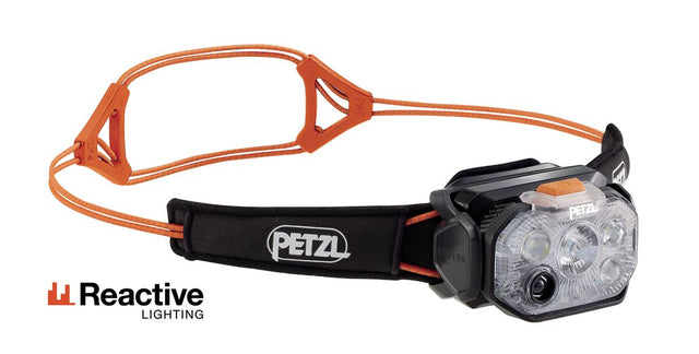 Petzl Swift Rl Headlamp, Black, Orange Black/orange