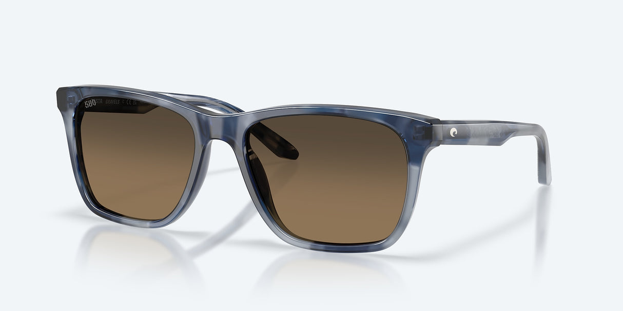 Costa Del Mar Gravels Sunglasses, Deep Blue Crystal/copper Polarized Somos blue tortoise