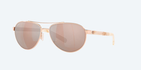 Costa Del Mar Fernandina Sunglasses, Rose Gold/copper Silver Mirror 580p Rsgld/cpr slv m 580p