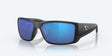 Costa Del Mar Blackfin Pro Glasses, Matte Black, Blue Mirror Mtt blk