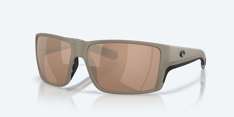 Costa Del Mar Reefton Pro Sunglasses, Matte Sand/copper Silver Mirror Matte sand