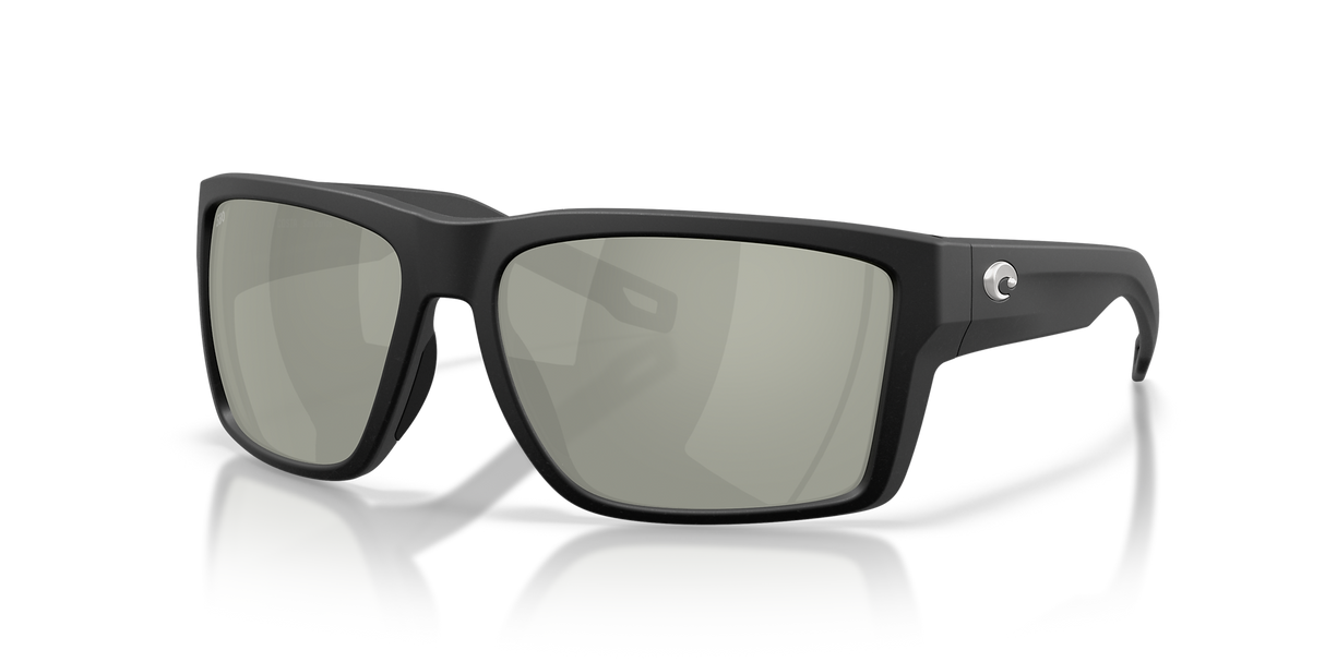 Costa Del Mar Fisch Sunglasses, Black/srs Silver Mirror 580g Blk/srs slv mir 580g
