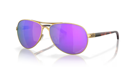 Oakley Feedback Sunglasses, Gold/prizm Violet Polarized