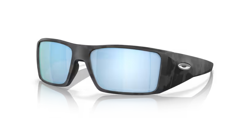 Oakley Heliostat Sunglasses, Black Camo/deep Water Polarized