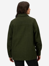 Marmot Womens Pinecrest Heavyweight Flannel Overshirt Rosin green
