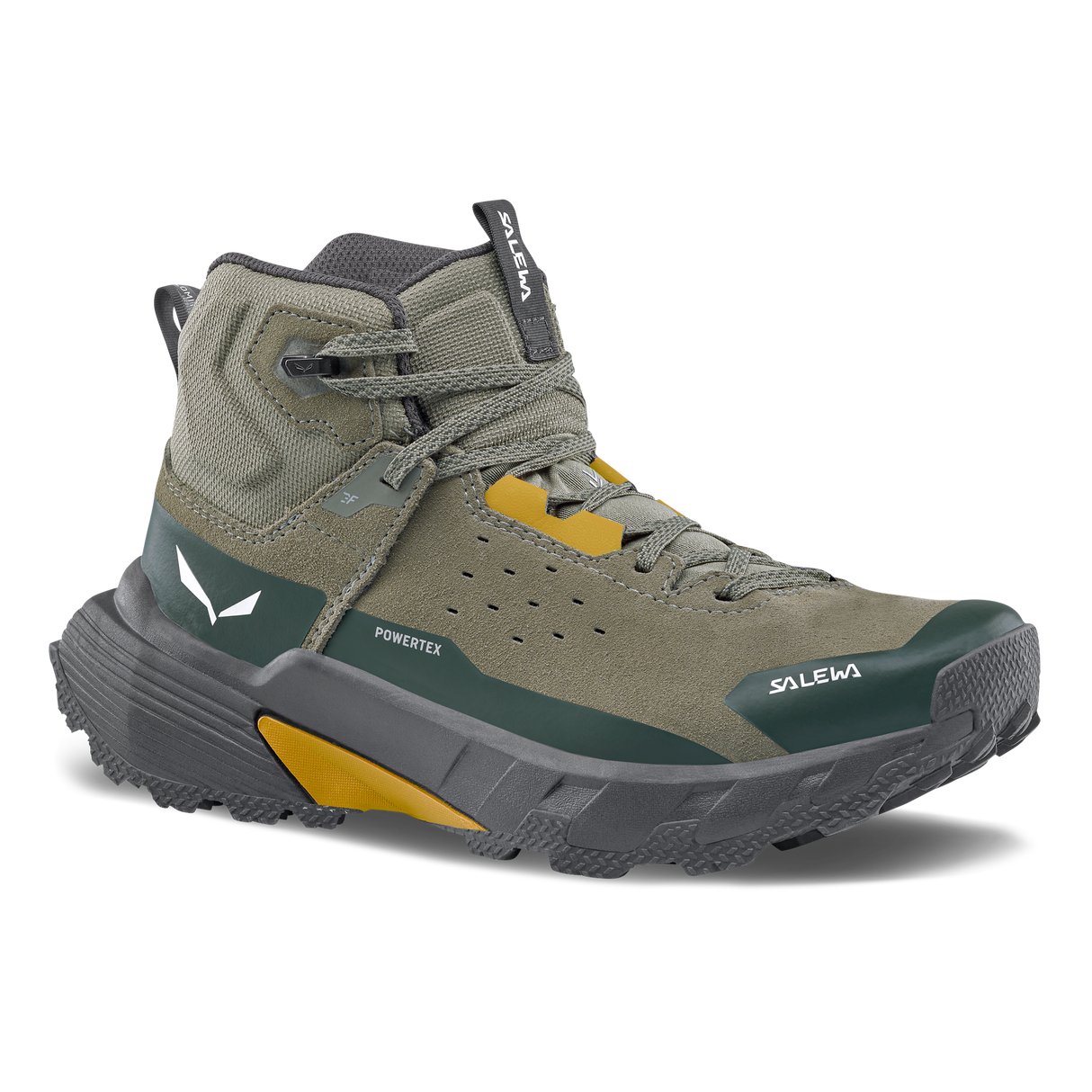 Salewa Boots Pedroc 2 Leather Mid Powertex Mens Fded grn/drk olive