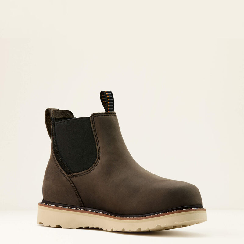 Ariat International Rebar Wedge Chelsea Waterproof Composite Toe Work Boot Grey