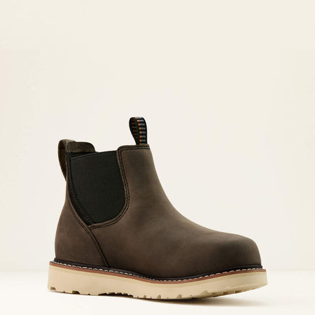 Ariat International Rebar Wedge Chelsea Waterproof Composite Toe Work Boot Grey