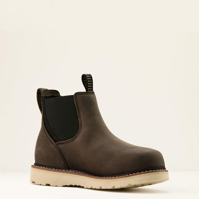 Ariat International Rebar Wedge Chelsea Waterproof Composite Toe Work Boot Grey