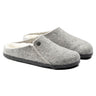 Birkenstock Zermatt Shearling Wool Felt Clog Light grey