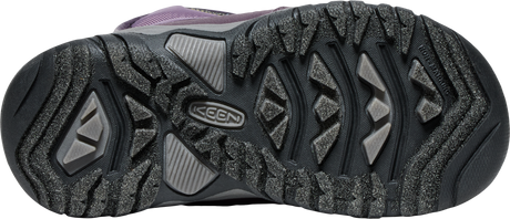 Keen Children's Puffrider Waterproof Boot - Black Plum/Daiquiri Green