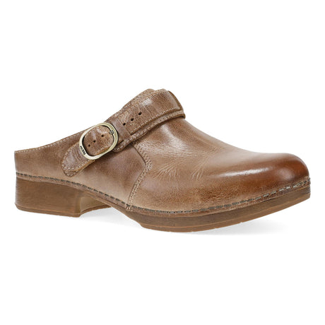 Dansko Millie Womens Clog Tan waxy brush off