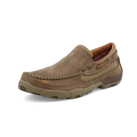 Twisted X Mens Slip-on Driving Moc Bomber