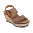 Aetrex Ashley Espdrll Wedge Taupe