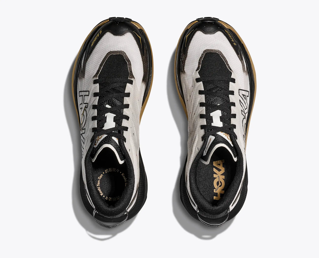 Hoka Mafate 5 Mens Shoes Black/gold