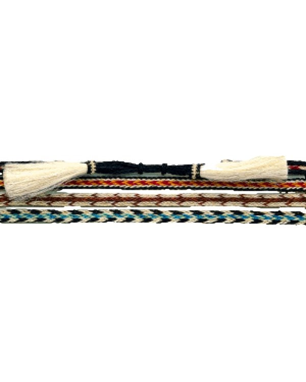 M&F Western Products Braided Genuine Horehair Hat Band - Multi Color Multi