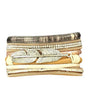Blazin Roxx Multi Strand Feather Bracelet Brown / Gold