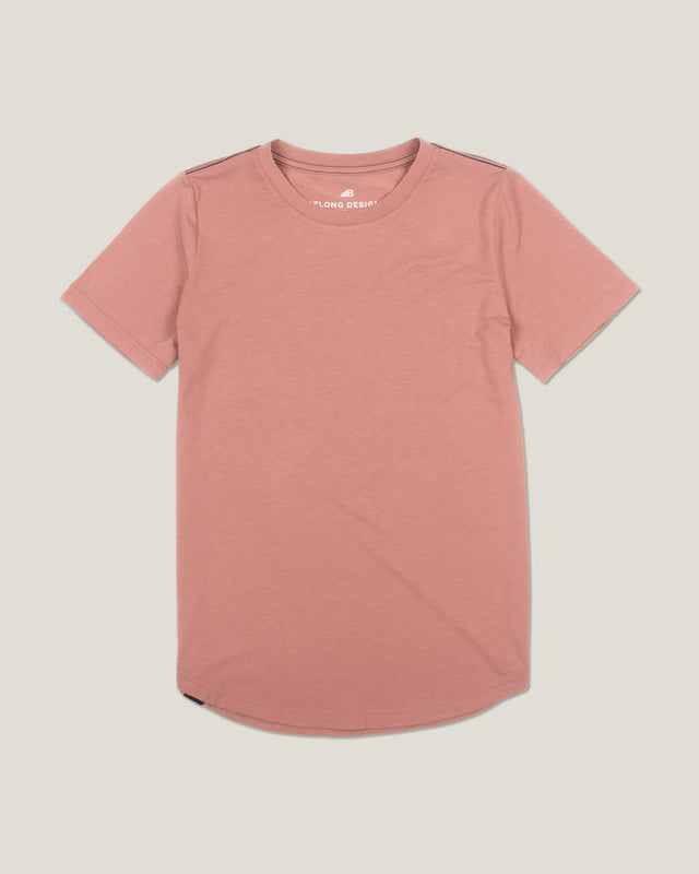 Belong Designs Womens Core Traverse Tek Tee Core dark salmon