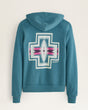Pendleton Women's Harding Graphic Zip Hoodie Heather deep teal