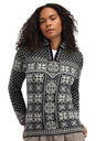 Dale Of Norway Womens Peace Sweater Black offwhite
