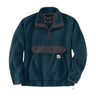 Carhartt Men's Relaxed Fit Fleece Snap Front Jacket H70 nght blu hthr