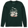 Life Is Good Womens Nostalgic Winter Day L/s Crusher Tee Treeline green