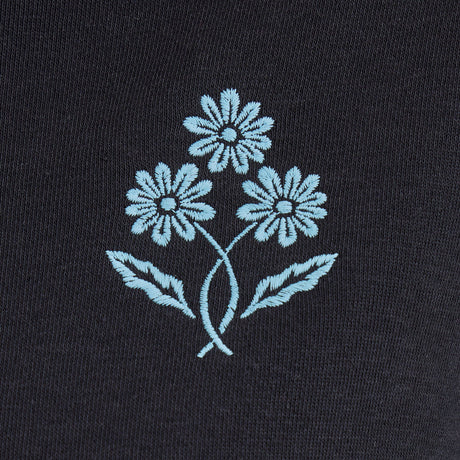 Life Is Good Womens Daisy Trio Good Vibes Fleece Hoodie True black