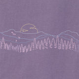 Life Is Good Womens Mountain Tree Landscape Crusher-flex Hoodie Tunic Dusk purple