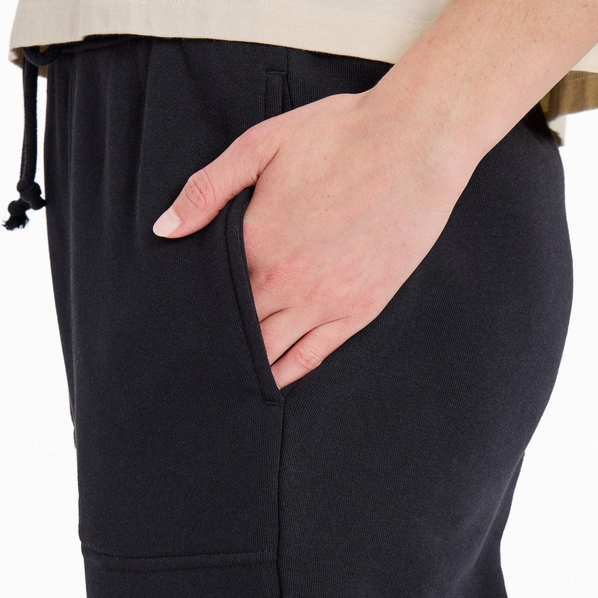Life Is Good Womens Solid Good Vibes Fleece Jogger True black