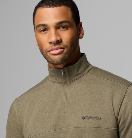 Columbia Mens Hart Mountain Ii Half Zip Greenscape heat