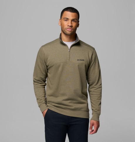 Columbia Mens Hart Mountain Ii Half Zip Greenscape heat