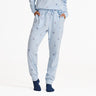Life Is Good Womens Ski Ya Later Snuggle Up Sleep Jogger Glacier blue