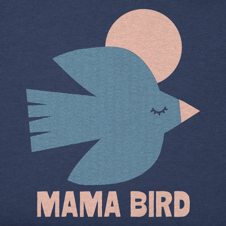 Life Is Good Womens Mama Bird Sunset S/s Crusher Tee Darkest blue