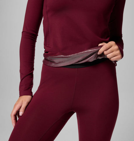 Columbia Womens Omni-heat Midweight Baselayer Long Sleeve Top Black
