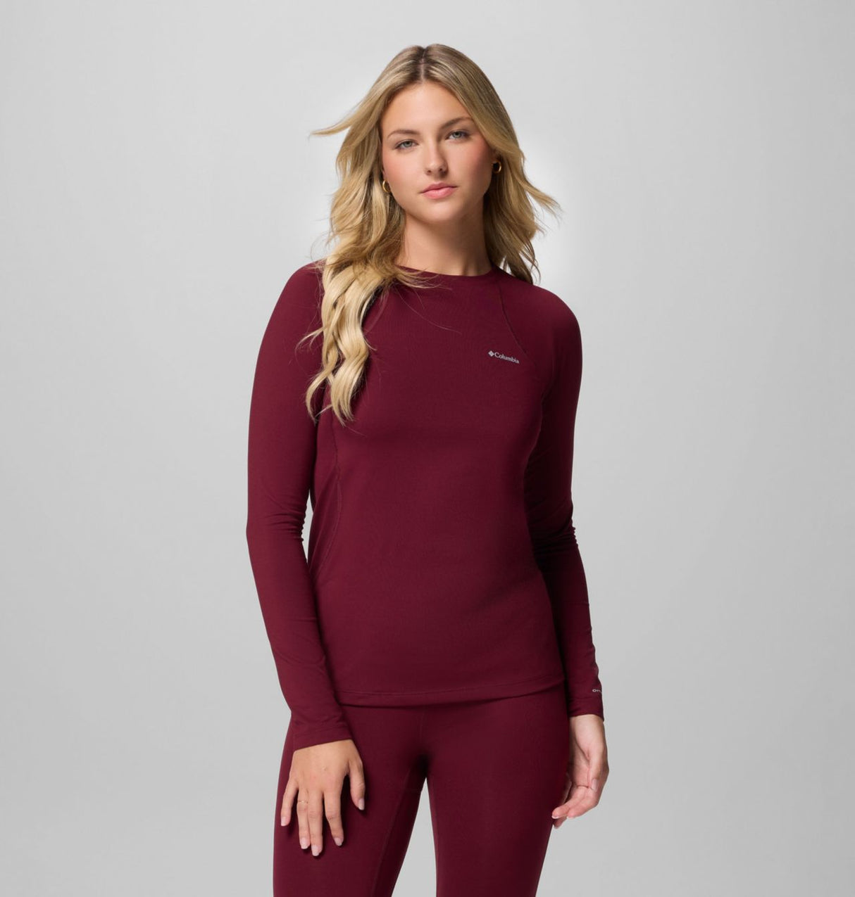 Columbia Womens Omni-heat Midweight Baselayer Long Sleeve Top Black