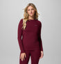 Columbia Womens Omni-heat Midweight Baselayer Long Sleeve Top Black