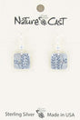 Nature Cast Metalworks Square W/ Leaf Sterling Silver Dangle Earring