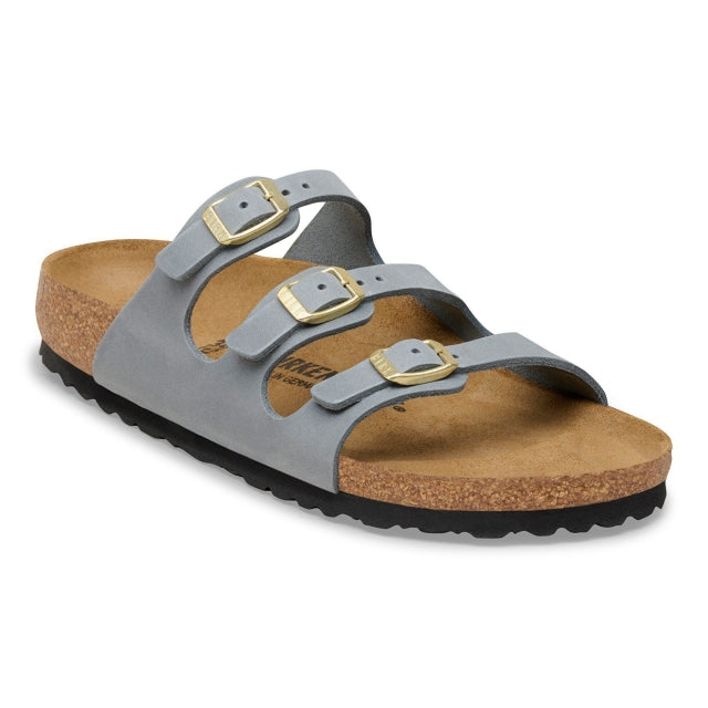 Birkenstock Florida Fresh Oiled Leather Basalt Gray