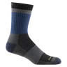 Darn Tough Men's Heady Stripe Micro Crew Lightweight with Cushion Sock - Blue Blue