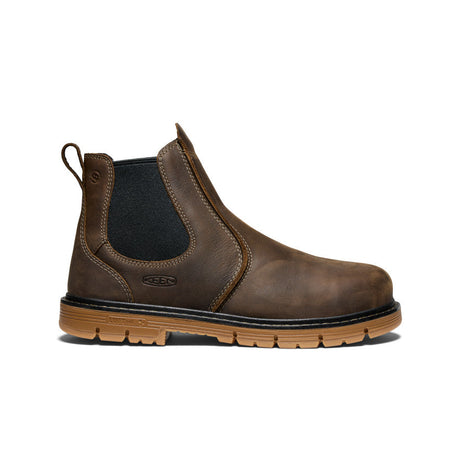 Keen Utility Mens San Jose 90 Chelsea Heel Boot (aluminum Toe) Cascade brown