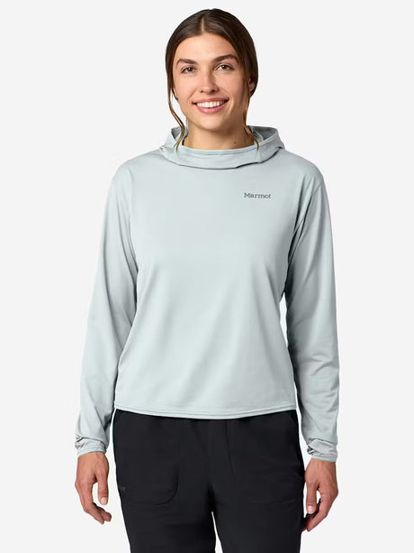 Marmot Womens Airexchange Upf 50 Hoody Boulder crack
