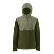 Grundens Bering Fleece Pro Full Zip Hoodie Deep Lichen Green/Deep Depths
