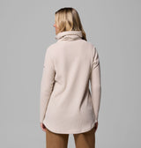 Columbia Womens Holly Hideaway Waffle Cowl Neck Pullover Dk stone