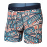 Saxx Quest Qdm Boxer Brief Fly Box Design- Multi