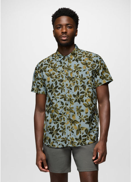 Prana Lost Sol Printed Short Sleeve Shirt - Saltwater Wildflower Saltwater Wildflower /  / STANDARD